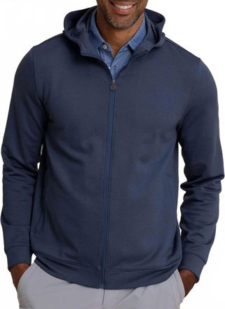 Southern Tide Schooner Full Zip Hoodie In Dress Blue
