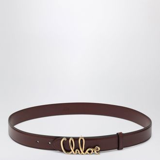 Chlo&eacute; The Chlo&eacute; Iconic belt marrone