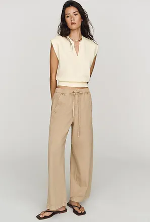 Pilcro Izzie Relaxed Full-Length Barrel Pants
