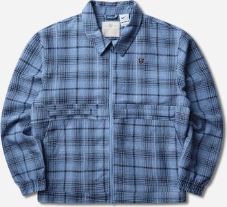 Nike Men s Tartan Loose Jacket Work Blue / Black