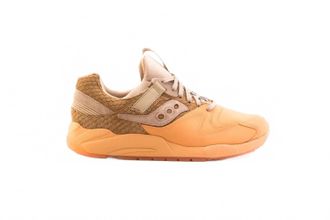 Saucony Mens Grid 9000 Ht Sneaker In Tan / Orange