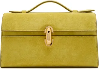 Savette Symmetry Suede Pochette - Yellow - One Size