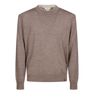 Jacob Cohen Round-neck Knitwear, male, Beige, Size: XL Girocollo Lana Seta