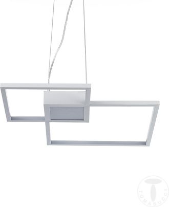 tomasucci SQUARE chandelier, white