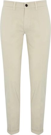 Re-hash Witte katoenen slim fit broek - Heren - Slim Fit Broeken - Wit - W36 - Katoen - Broeken
