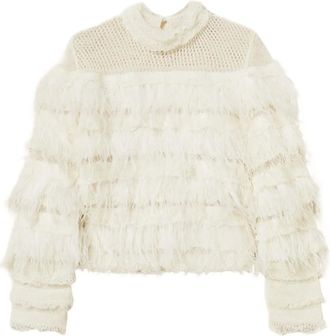 Twin-Set Maglione con decorazione - Bianco