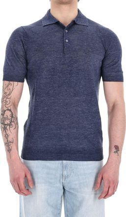 Barba Melange Pure Linen Polo