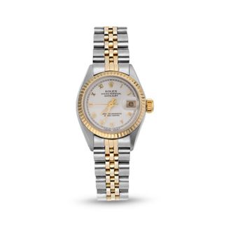 Rolex Pre-owned Rolex Datejust Automatic Chronometer White Dial Ladies Watch 69173 WRJ
