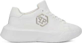 Philipp Plein Godzilla hardloopschoenen met zeshoekig logoplakkaat - Wit