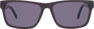 Guess Smoke Rectangular Mens Sunglasses GU00074 05A 55