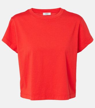 A Gold E Adine cropped cotton jersey T-shirt