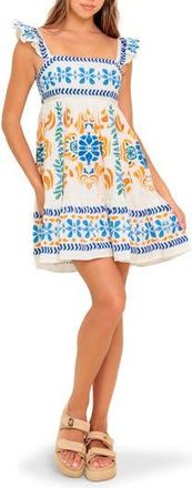 Flying Tomato Print Minidress in Ivory at Nordstrom Rack, Size X-Small