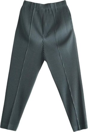 Homme Plissé Issey Miyake pleated trousers - Blu