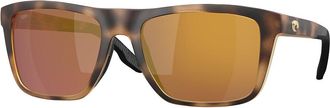 Costa 6S9107 Mainsail Polarized 910711 Mens Sunglasses Tortoiseshell Size 55