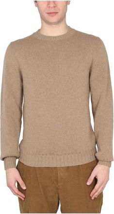 Pantaloni Torino Ronde Sweater - Heren - Ronde hals truien - Bruin - M - Truien & Vesten