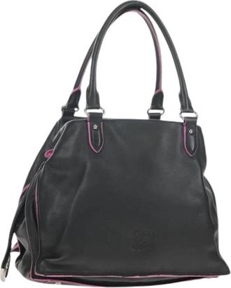 Loewe Pre-owned Leren Handtas - Dames - Vintage Handtas - Zwart - ONE Size - Leer - Vintage