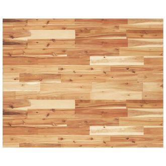 Berkfield Home Desk Top Oil Finished 100x80x2 cm Solid Wood Acacia in Brown | Size: 100 x 80 x 2 cm