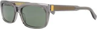 Dunhill 57mm Square Sunglasses in Grey Grey Green at Nordstrom Rack