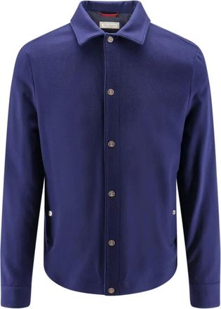 Brunello Cucinelli Hombre, Chaquetas, Azul, Talla: XL
