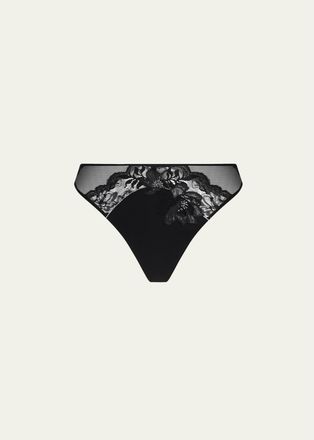 Lise Charmel Cuir Sexy Couture Mesh & Lace Thong