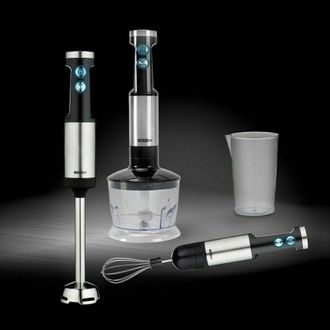 Trade Shop Trade Shop - Frullatore Ad Immersione 3in1 Lame Titanio 700w Sbattitore Tritatutto Minipimer