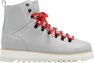Mason Garments Schoenen, unisex, Grijs, 43 EU, Leer, Grijze High-Top Sneaker voor stadsverkenners