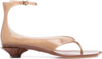 Chlo&eacute; Jelly Thong Ankle-strap Sandals