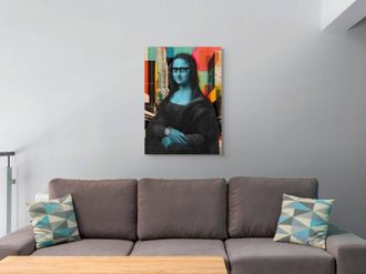 Arte Dal Mondo Adm - Print on Acrylic Monna Lisa in The City