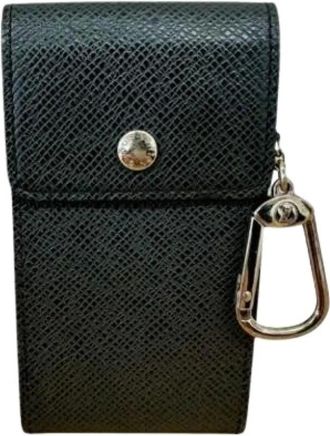 Louis Vuitton Pre-owned Accessories, male, Black, Size: ONE SIZE Pre-owned Taiga Keycase