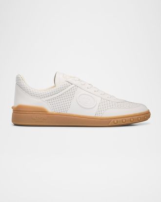 Valentino Garavani Men & apos;s Upvillage Perforated Napa Leather Low-Top Sneakers