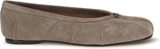 Maison Margiela Grey Suede Ballet Flats