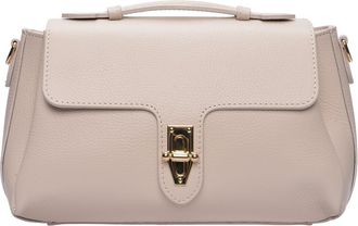 Roberta M Beige Rundleer Tas