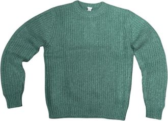 Aspesi Truien & Vesten, Heren, Groen, 3Xl, Aspesi Mohair Pullover in Jade Green mit Mohair