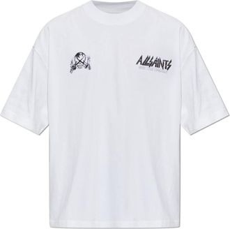 AllSaints Tops, Heren, Wit, M, Katoen, Chromium T-Shirt