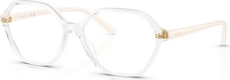 Vogue Eyewear 55mm Irregular optical glasses in Transparent at Nordstrom
