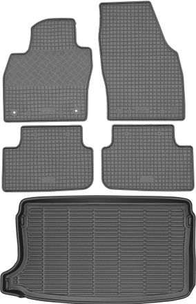 OEM Volkswagen T-cross Suv A Partir De 2019 Set - Alfombrillas De Goma Para Coche + Alfombrilla Para Maletero