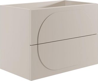 Vente-Unique Mueble bajo lavabo suspendido - Beige - 80 cm - VUTOMA