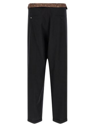 Magliano Wide-Leg Cotton Trousers - Black