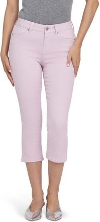 NYDJ Chloe Cool Embrace Side Slit Capri Jeans in Light Lilac at Nordstrom, Size 16