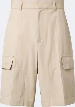 Bottega Veneta Shorts cargo de sarga de algod&oacute;n