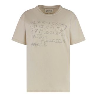 Maison Margiela Dames, Tops, Beige, Maat: S Katoen