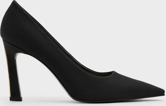 Charles & Keith Kerra Twill Pointed High Heels
