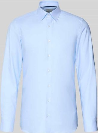 Olymp Level 5 Slim Fit Businesshemd in Premiumqualit&auml;t in Bleu, Gr&ouml;&szlig;e 37