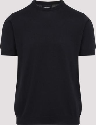 Giorgio Armani Navy Blue Classic Sweater