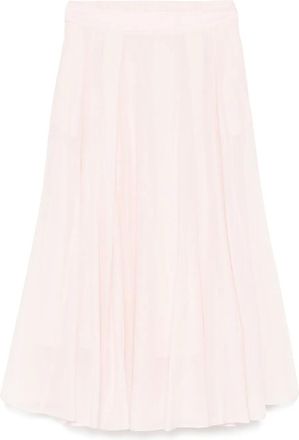 PESERICO Gonna midi in cotone - Rosa
