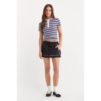 Good American Womens The Sport Skort | Black, Size Medium | Good American by Khlo&Egrave; Kardashian