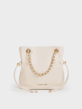Charles & Keith Arya Braided-Chain Crossbody Bag