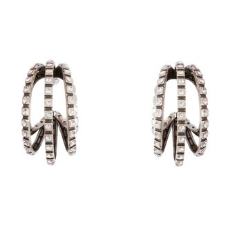 Isabel Marant Large Hoop Earrings - female - Isabel Marant - Earrings - Gray - ONE SIZE - Accessories