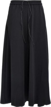 Yohji Yamamoto Dames, Rokken, Zwart, Maat: S Polyamide