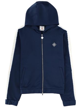 Casablanca Navy Blue Sleeve Stripes Hoodie